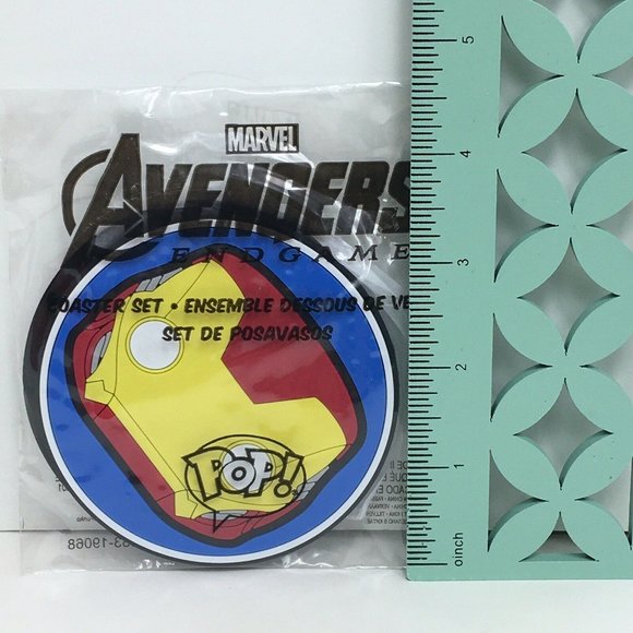 Funko Marvel Avengers Endgame Coaster Set Iron Man And Thanos End Game New - Picture 11 of 12